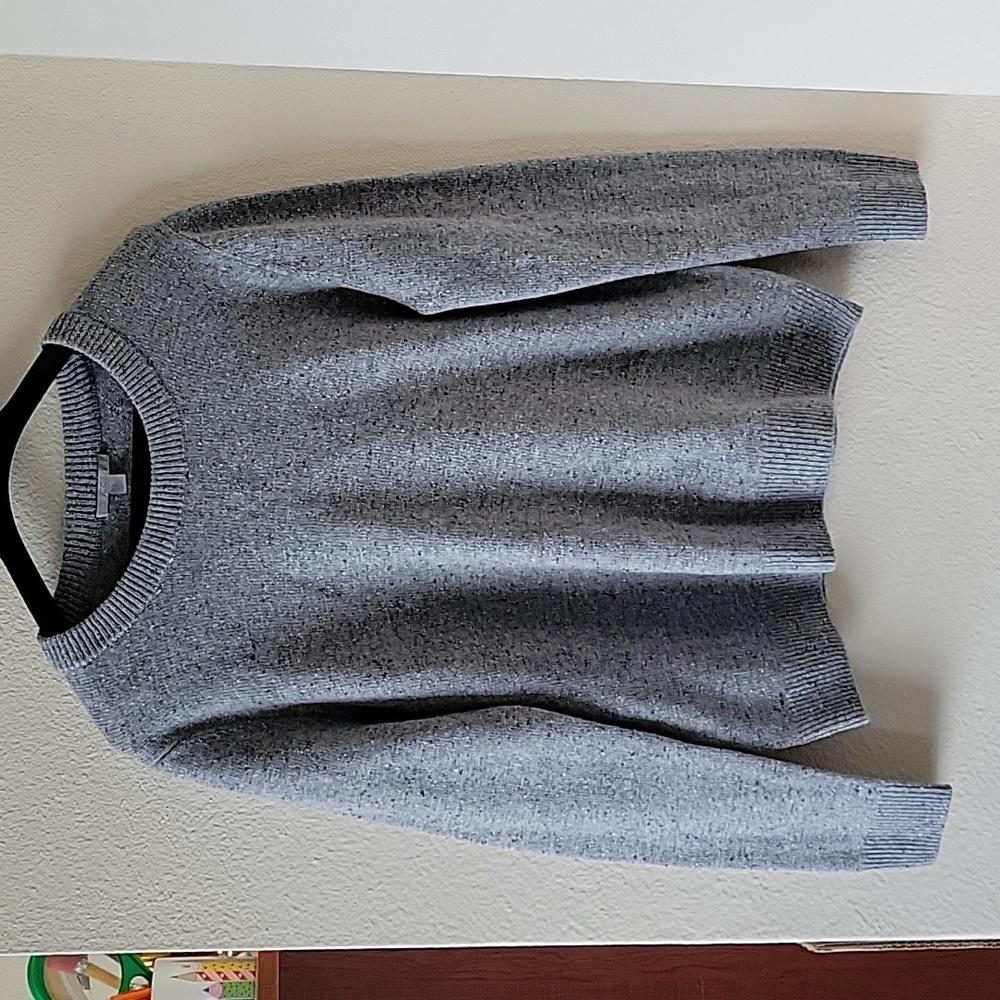 gray sweater